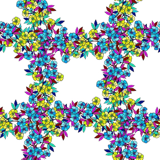 colorful floral embroidery pattern